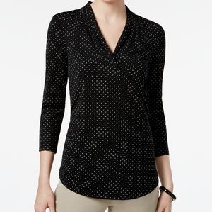 Charter Club 3/4 sleeve v neck blouse size 2x